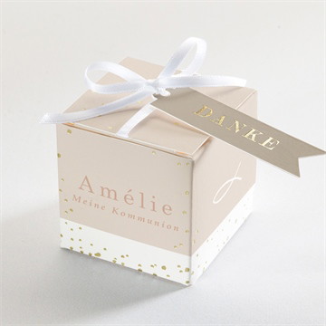 Geschenkbox Kommunion goldener fisch