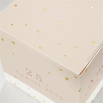 Geschenkbox Kommunion goldener fisch - gold - Vue 2