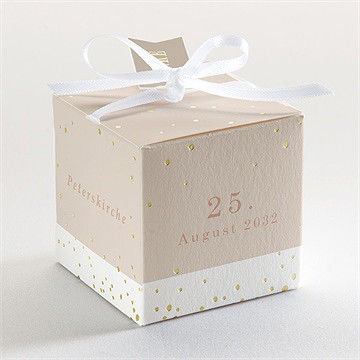 Geschenkbox Kommunion goldener fisch - gold - Vue 3