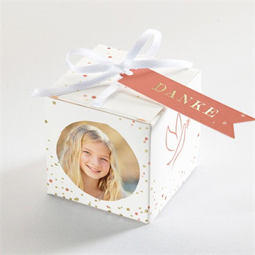 Geschenkbox - Würfel mit Vergoldung