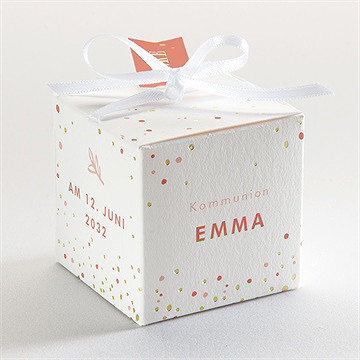 Geschenkbox Kommunion taube - gold - Vue 3