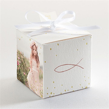 Geschenkbox Kommunion schöner iktus - gold - Vue 3