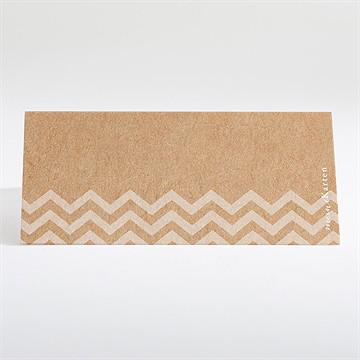 Tischkarte Taufe blaue girlande - Vue 2