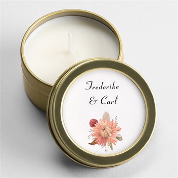 Kerze Hochzeit behutsamkeit - schachtel