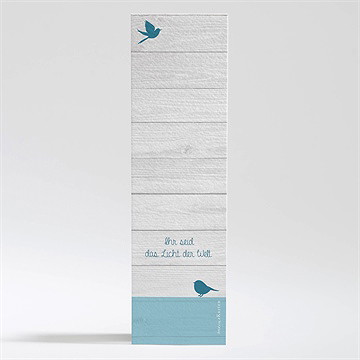 Andenken Taufe blaue schleife - Vue 2