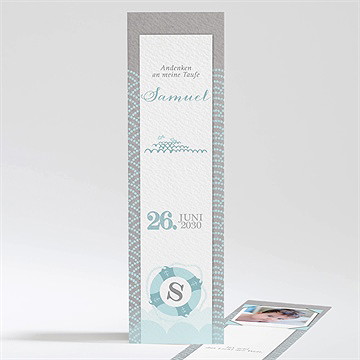 Andenken Taufe matrose in blau