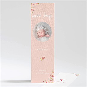 Andenken Taufe zarte rosa blumen