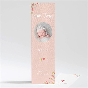 Andenken Taufe zarte rosa blumen