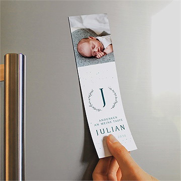 Andenken Taufe blätterranke - magnet - Vue 2