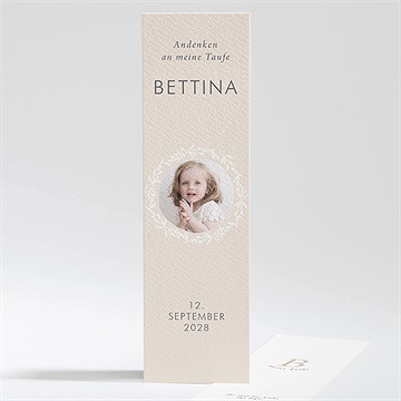 Andenken Taufe goldene taube