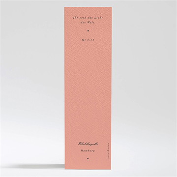 Andenken Taufe kartentrio rosa - Vue 2