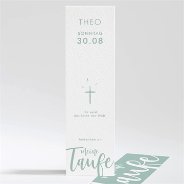 Andenken Taufe silbernes kreuz