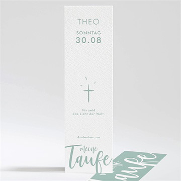 Andenken Taufe silbernes kreuz