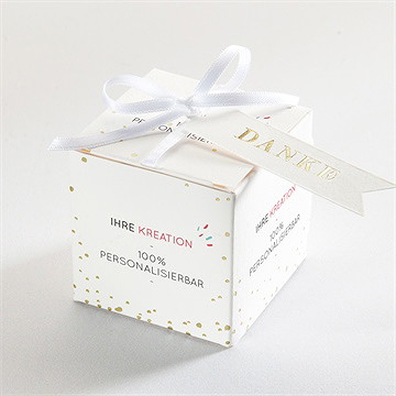 Geschenkbox Taufe blanco-geschenkbox - gold