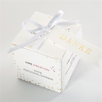 Geschenkbox Taufe blanco-geschenkbox - gold - Vue 4