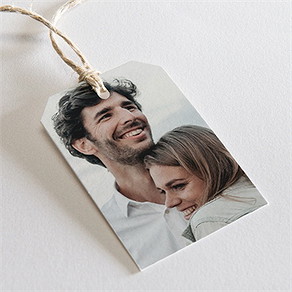 Geschenkanhänger Hochzeit fotoautomat schlicht