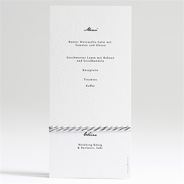 Menükarte Hochzeit Fotoautomat Schlicht - Vue 2