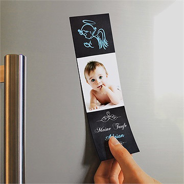 Andenken Taufe Blauer Engel - Magnet - Vue 2