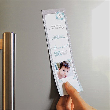 Andenken Taufe matrose in blau - magnet - Vue 2