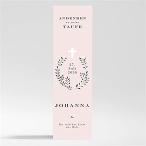 Andenken Taufe ring der natur rosa - magnet