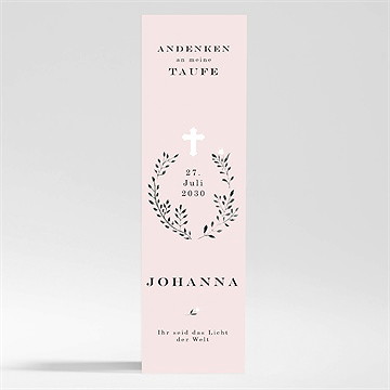 Andenken Taufe ring der natur rosa - magnet