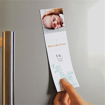 Andenken Taufe vintage vogel - magnet - Vue 2