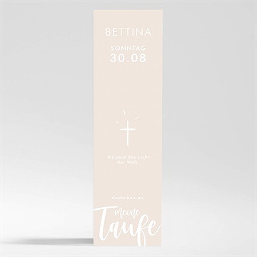 Andenken Taufe Kupfer Schrift - Magnet
