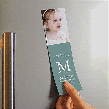 Andenken Taufe initial - magnet - Vue 2