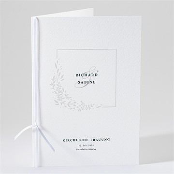 Kirchenheft Hochzeit schlicht & elegant