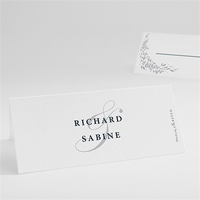 Tischkarte Hochzeit schlicht & elegant