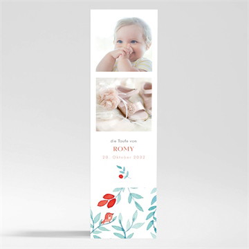 Andenken Taufe Blumenfrische