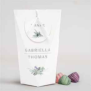 Geschenkbox Hochzeit aquarell poesie mit initiale 2