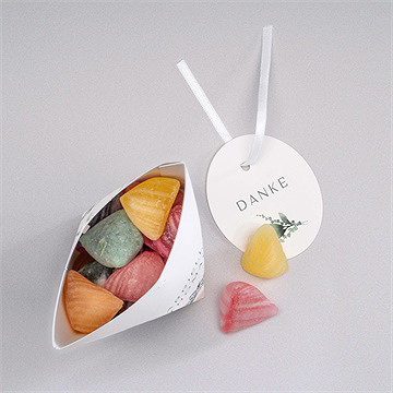 Geschenkbox Hochzeit aquarell poesie mit initiale 2 - Vue 3