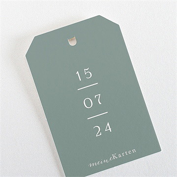 Geschenkanhänger Hochzeit aquarell poesie mit initiale - Vue 3