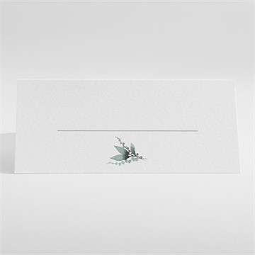 Tischkarte Hochzeit aquarell poesie mit initiale - Vue 2