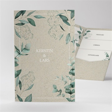 Hochzeitseinladung intime blätterwelt