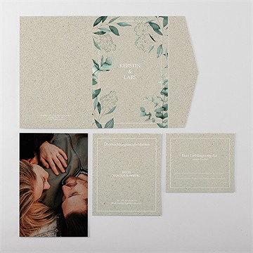 Hochzeitseinladung intime blätterwelt - Vue 4