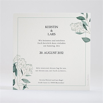 Save the Date Karte intime blätterwelt - Vue 2