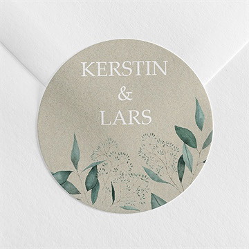 Aufkleber Hochzeit intime blätterwelt