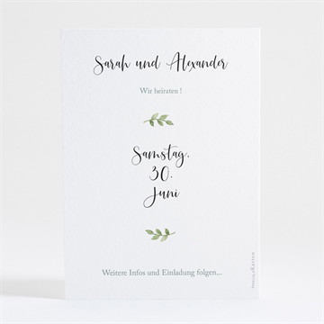 Save the Date Karte blättertanz