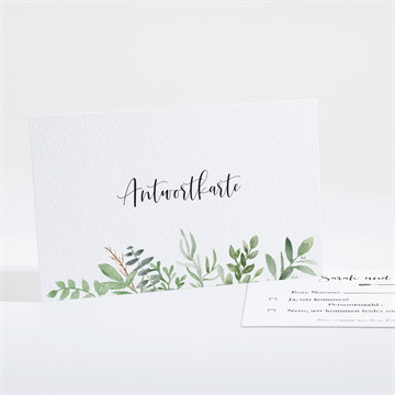 Antwortkarte Hochzeit blättertanz