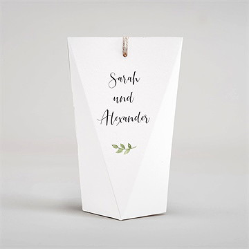 Geschenkbox Hochzeit Blättertanz - Schachtel - Vue 4