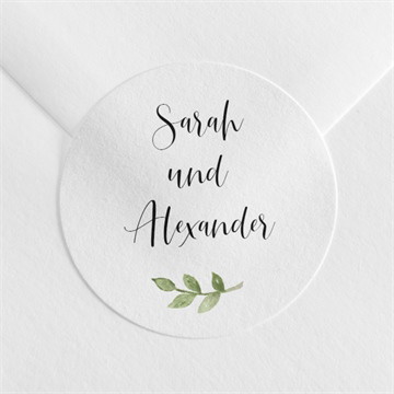 Aufkleber Hochzeit blättertanz