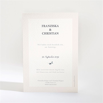 Save The Date Karte Schöner Glanz - Vue 2