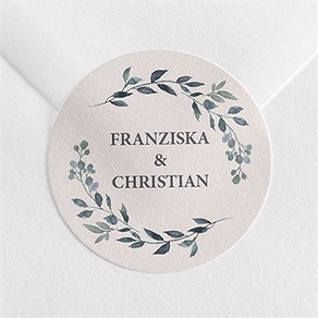 Aufkleber Hochzeit schöner glanz