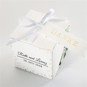 Geschenkbox Hochzeit explosion - gold - Vue 4