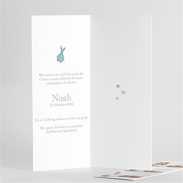 Geburtskarte süßer schlaf - fotostreifen - vue 3