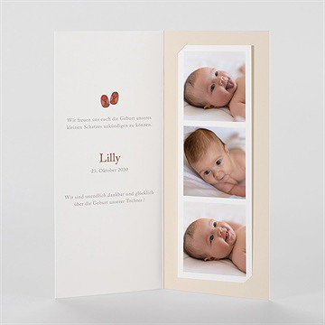 Geburtskarte kleines babykörbchen - Vue 2