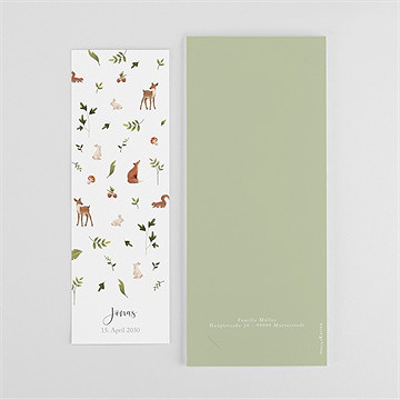 Geburtskarte fröhliche gefährten - vue 4