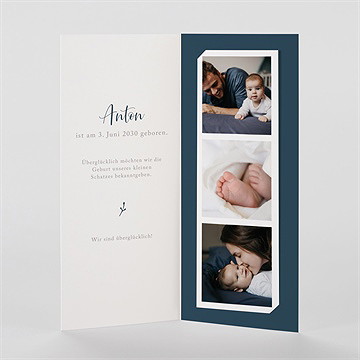 Geburtskarte foto-collage - fotosteifen - Vue 2